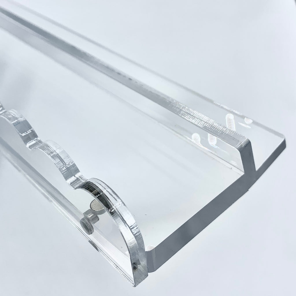 Clear Rack Clear Acrylic Racks with Pushers – The Tile Garden